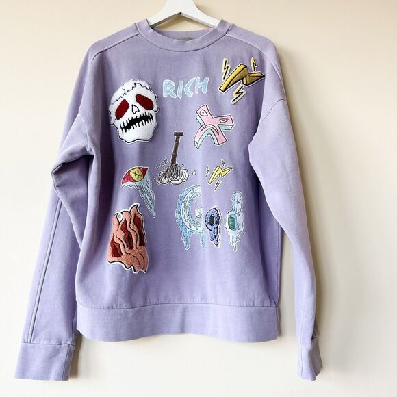 RICHGAINER Embroidered Sweatshirt - Picture 1 of 4